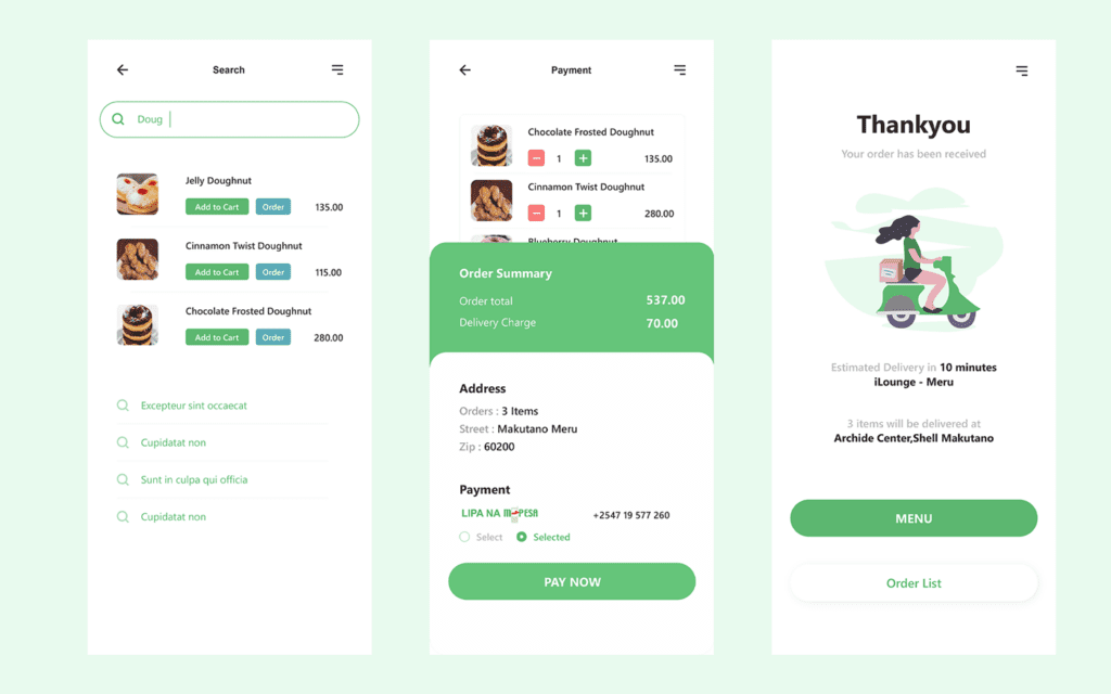 Saucey Food App