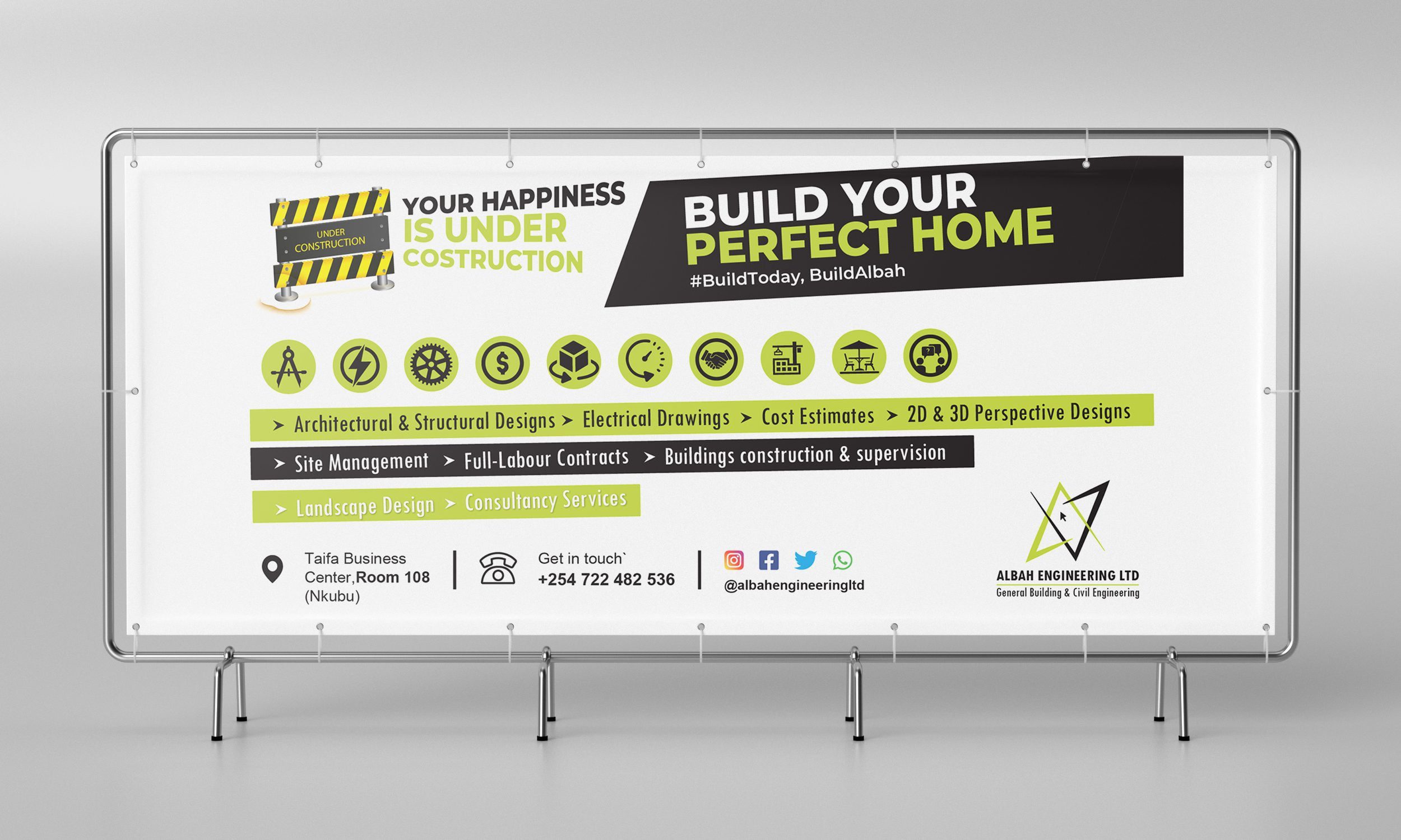 Albah Engineering Ltd - Banner Stand